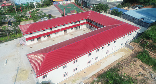 casa pré-fabricada de luxo em torno do edifício de escritórios