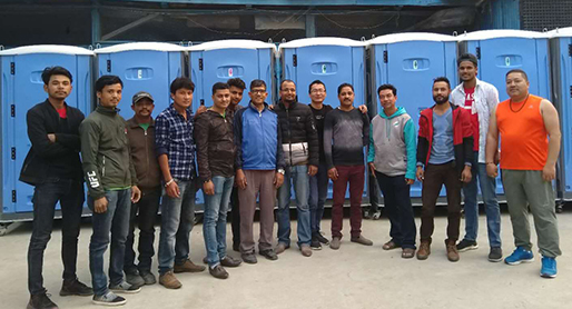 moneybox hdpe banheiros portáteis no nepal